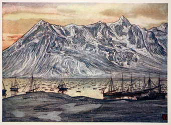 Fischerboote in Lofoten, 1905